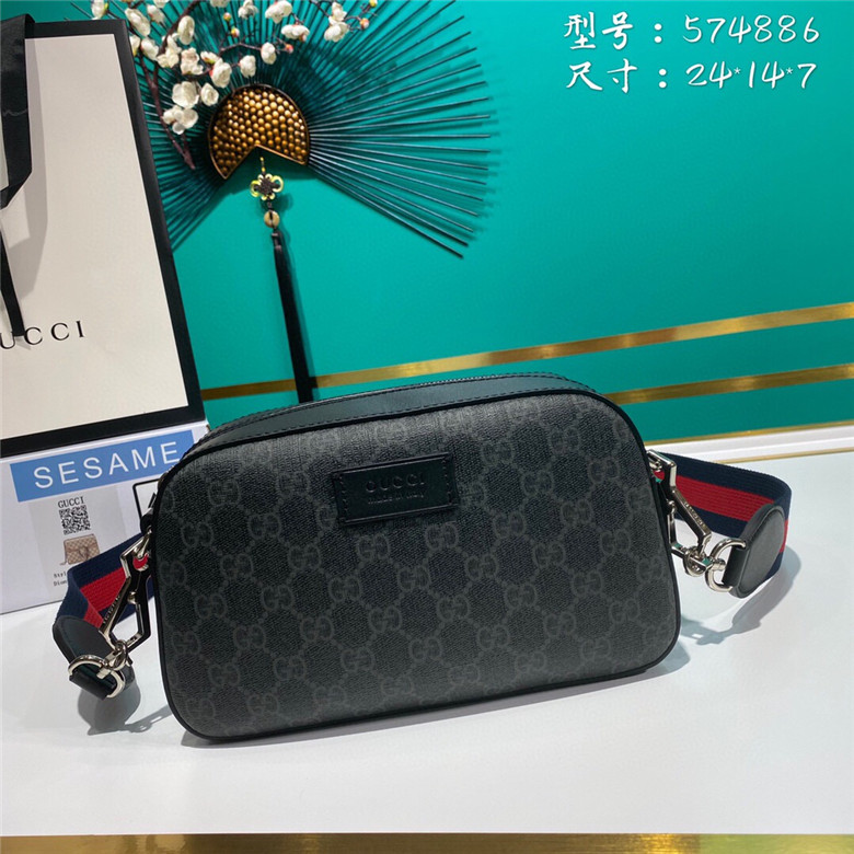 Gucci古驰 574886 K5RLN 1095 高级人造帆布肩背包