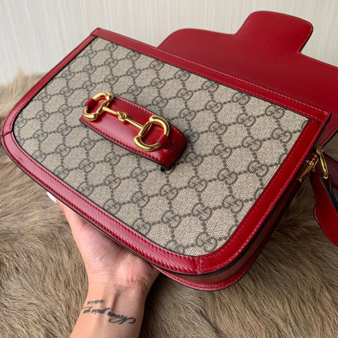 Gucci/古驰 602204 92TCG 8561 1955马衔扣肩背包