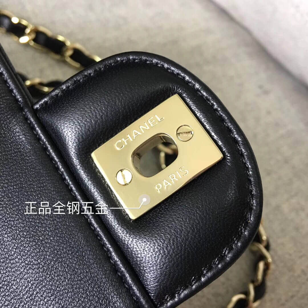 Chanel/香奈儿CF原厂羊皮25CM中号链条斜挎包