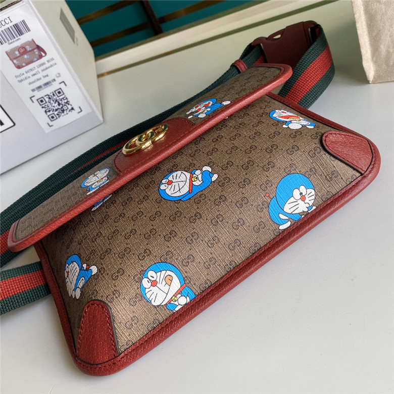 Gucci 647817 2TJBG 8587 Doraemon x Gucci联名系列 腰包