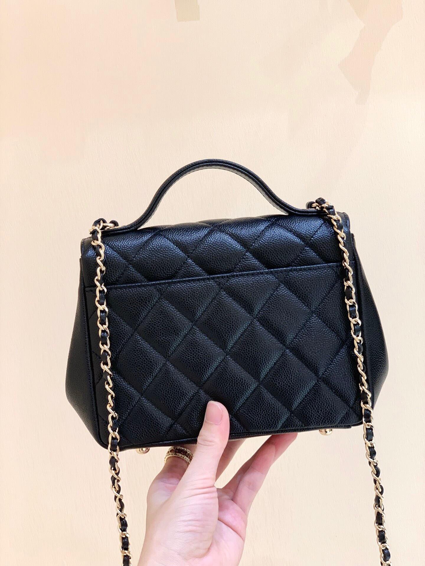 Chanel Haas牛皮纯原厂邮差包 A93749黑色