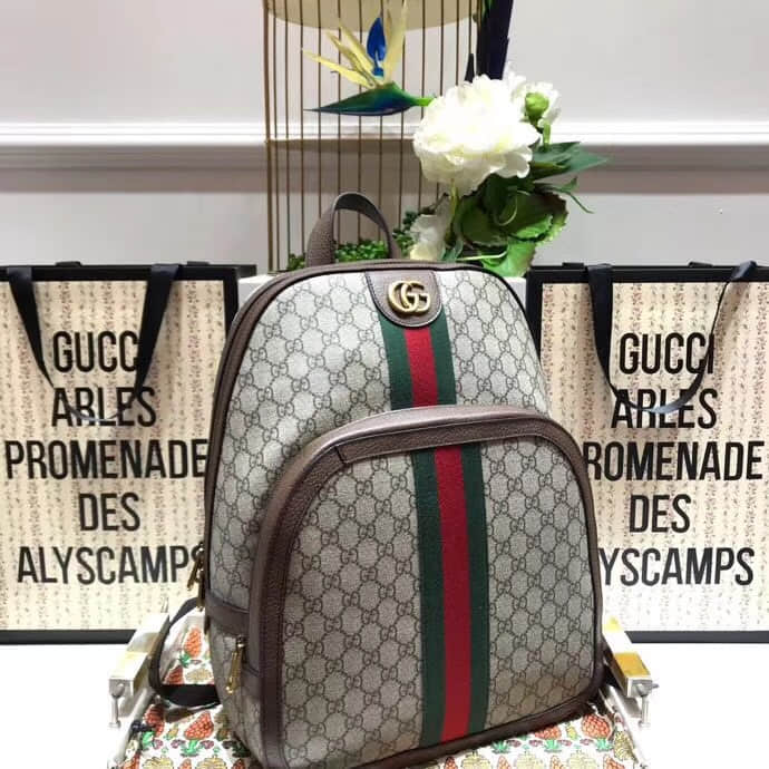 Gucci/古驰 547967 Ophidia GG medium backpack双肩包