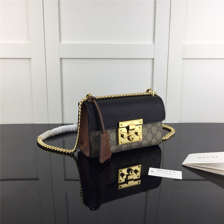 Gucci古驰 409487 Padlock系列小号GG肩背包