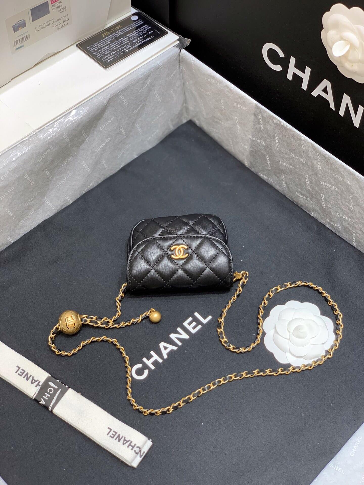 Chanel/香奈儿Waist bag AP1461 B02991 94305 小金珠羊皮腰
