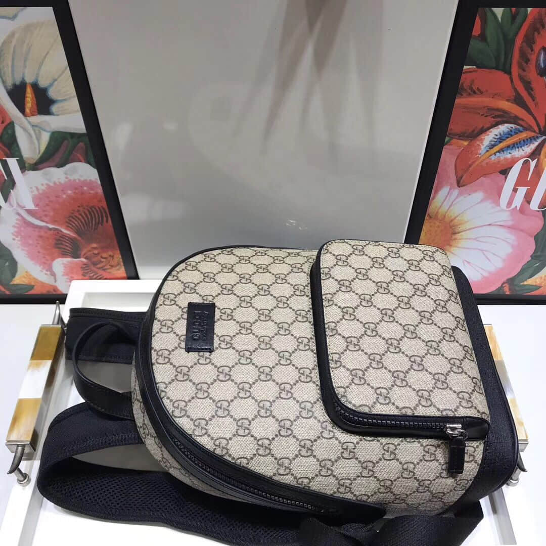 Gucci 429020 小号 GG Supreme高级人造帆布背包