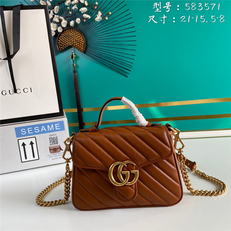 Gucci 583571 0OLFT 2535 GG Marmont系列 迷你手提包