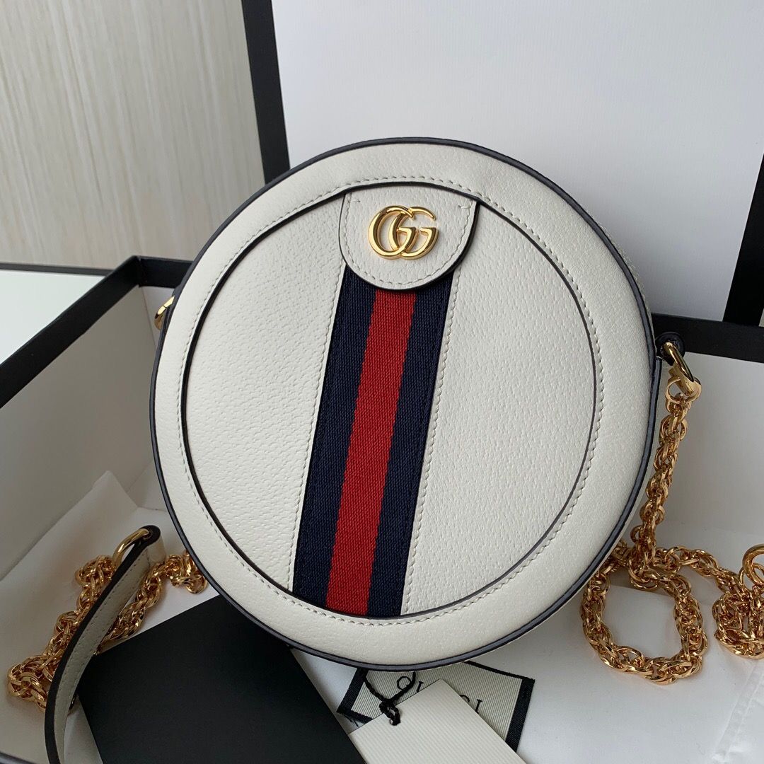 Gucci Ophidia系列 550618 圆形迷你肩背包