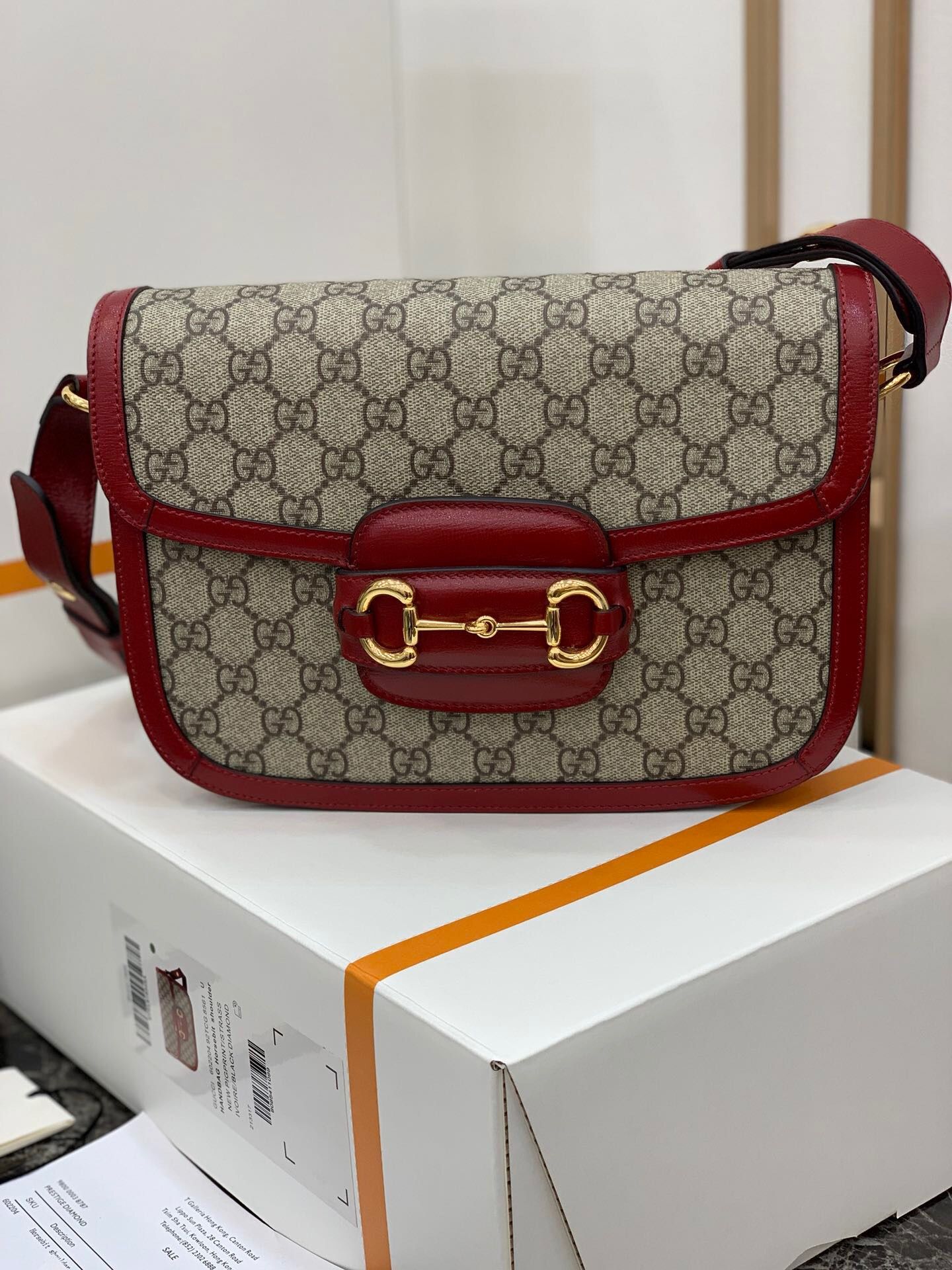 Gucci/古驰 1955马衔扣肩背包 602204 92TCG 8561