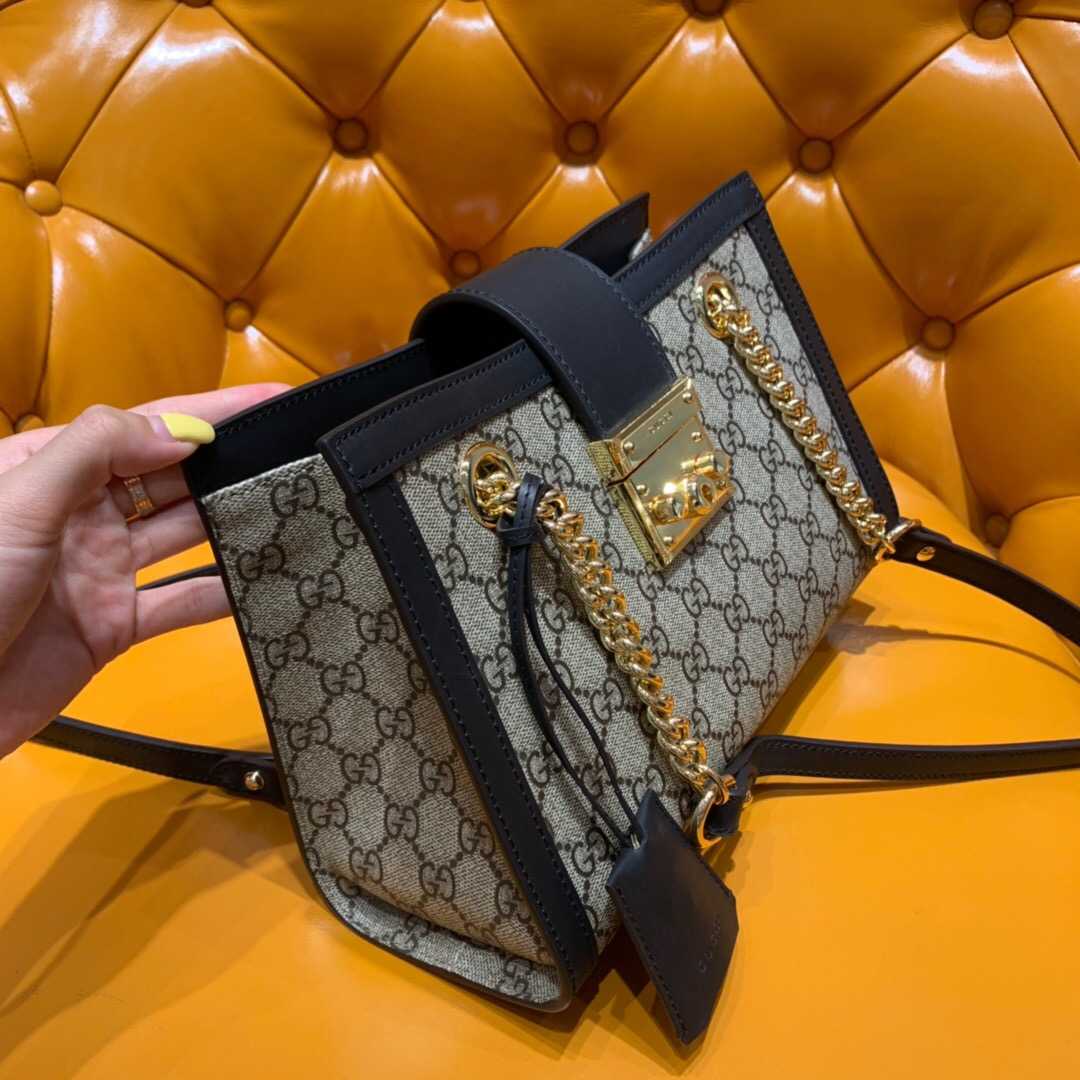 Gucci/古驰 498156 KHNKG 9769 Padlock系列小号GG肩背包