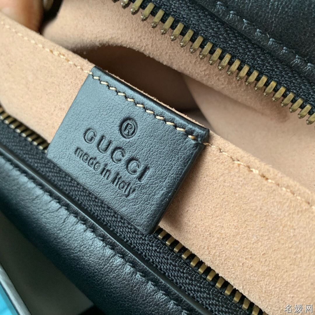 Gucci 448065 双G迷你Marmont绗缝链条古驰斜挎相机包