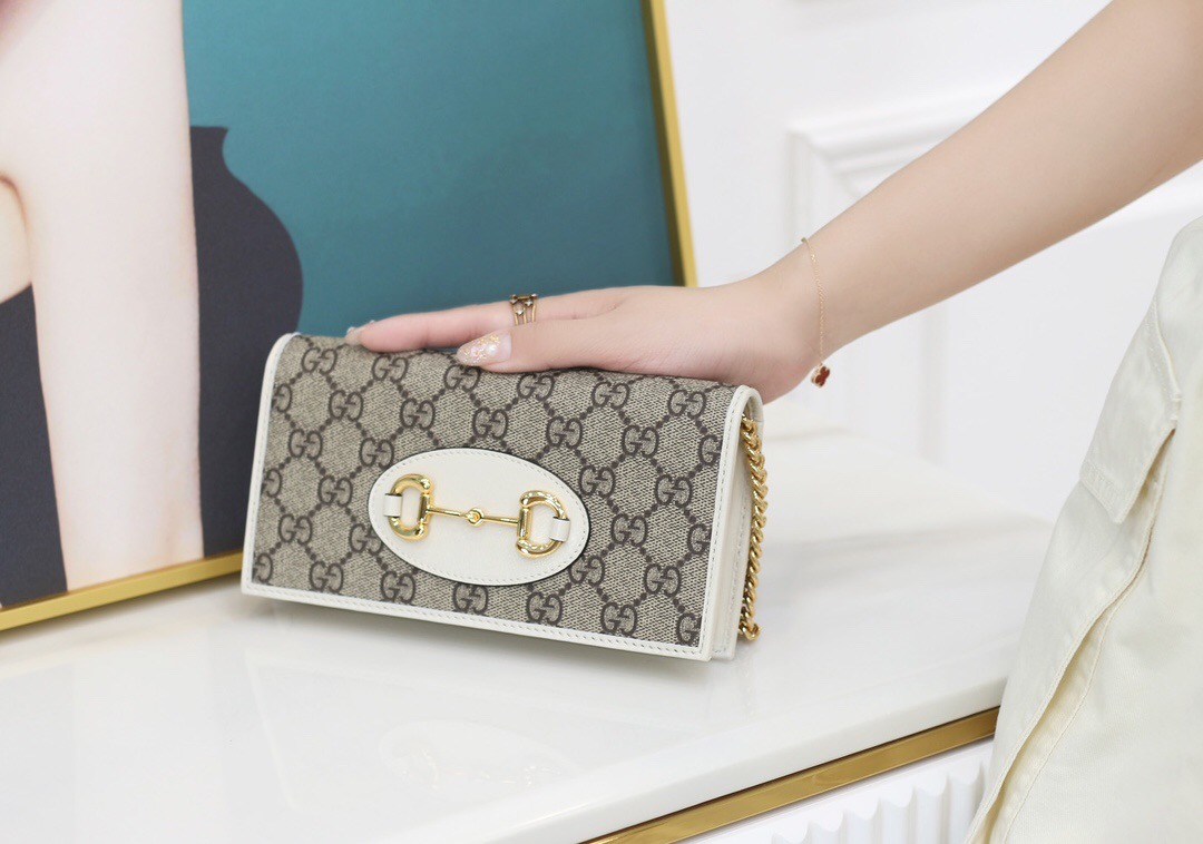 Gucci Horsebit 1955 wallet with chain 621892 92TCG 9761