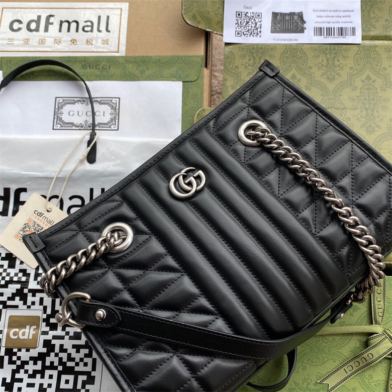 Gucci 681483 UM8BN GG Marmont系列托特包