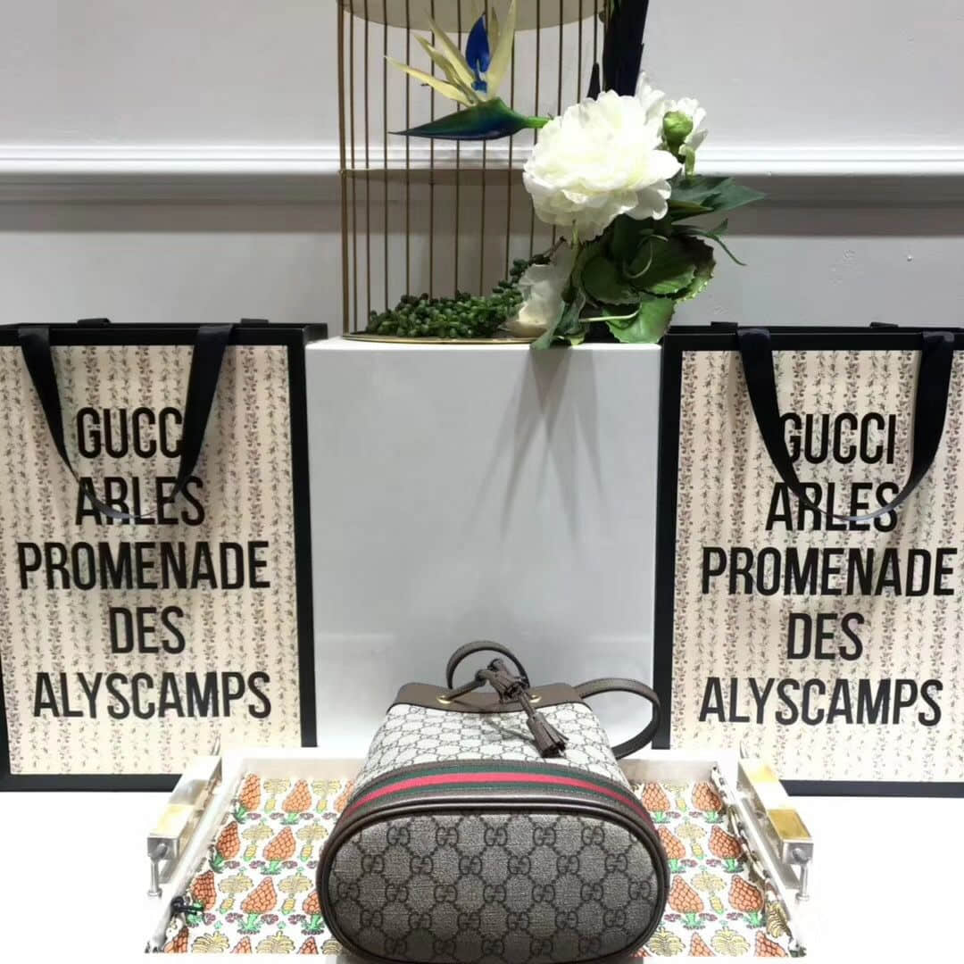 Gucci/古奇 550621 Ophidia系列小号GG水桶包