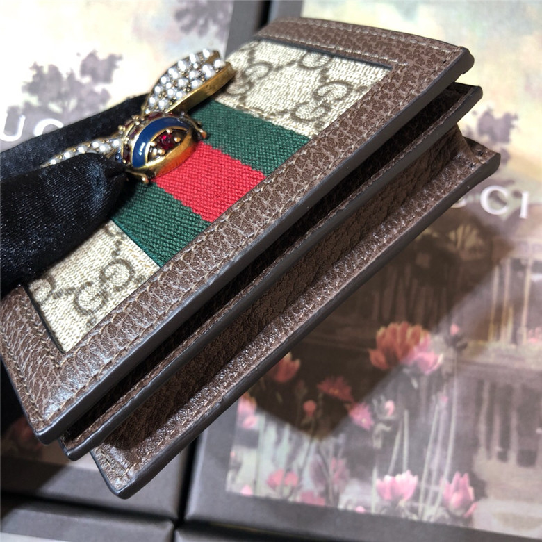 Gucci古驰 476072 白色 Queen Margaret系列GG卡包