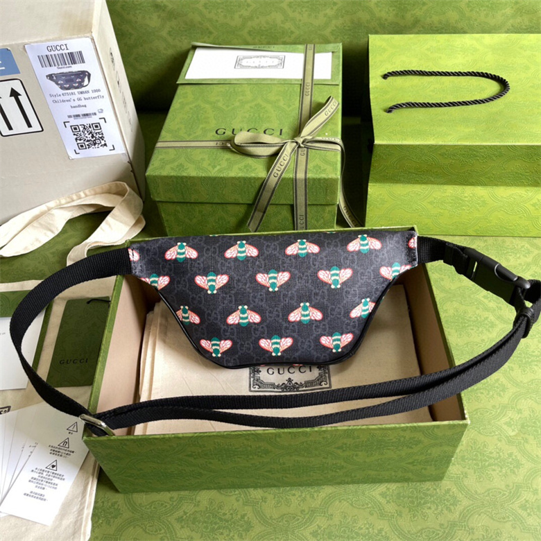 Gucci 675181 UIEBN 1058 Bestiary系列蜜蜂腰包