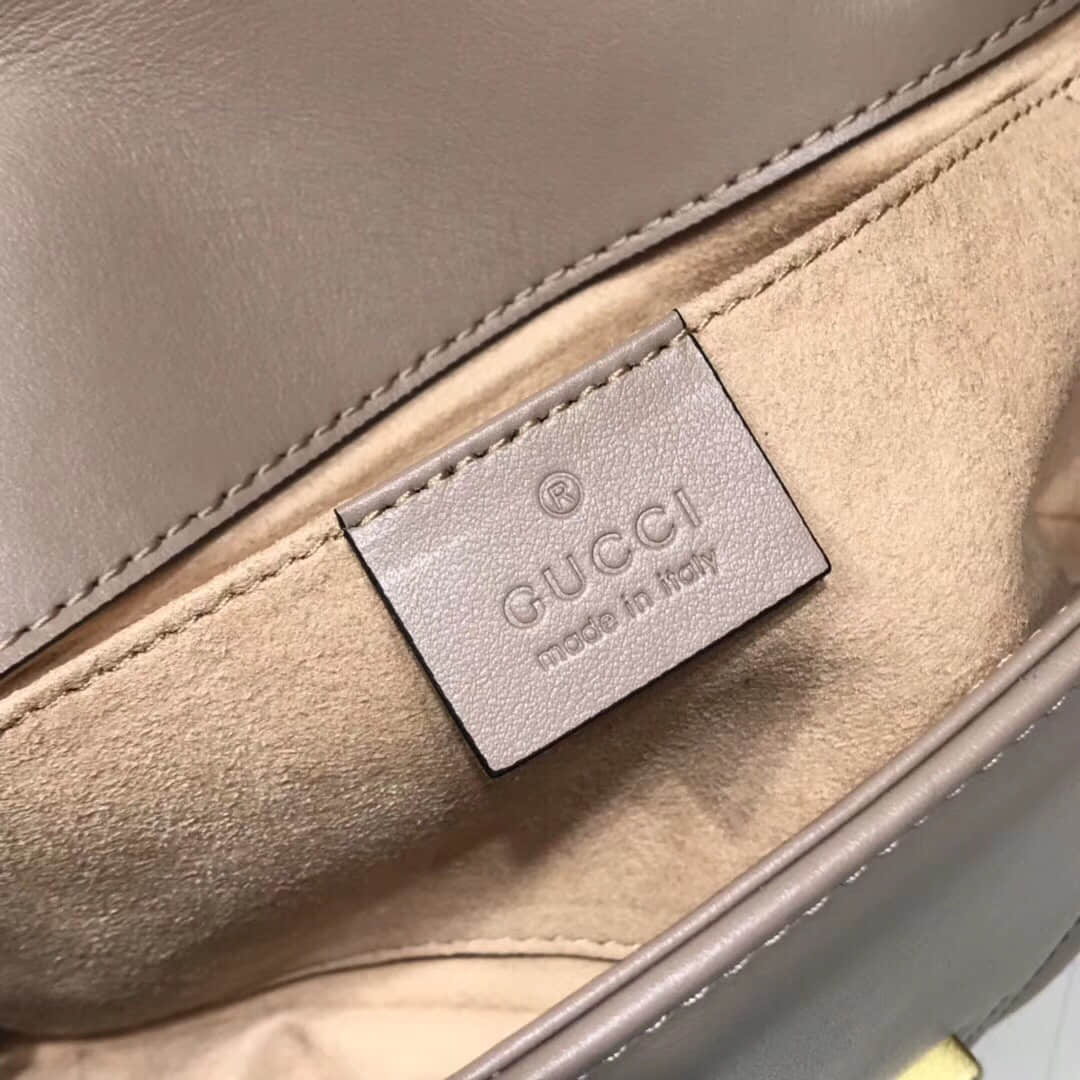 Gucci/古驰 446744 GG Marmont系列绗缝小号单肩斜挎包