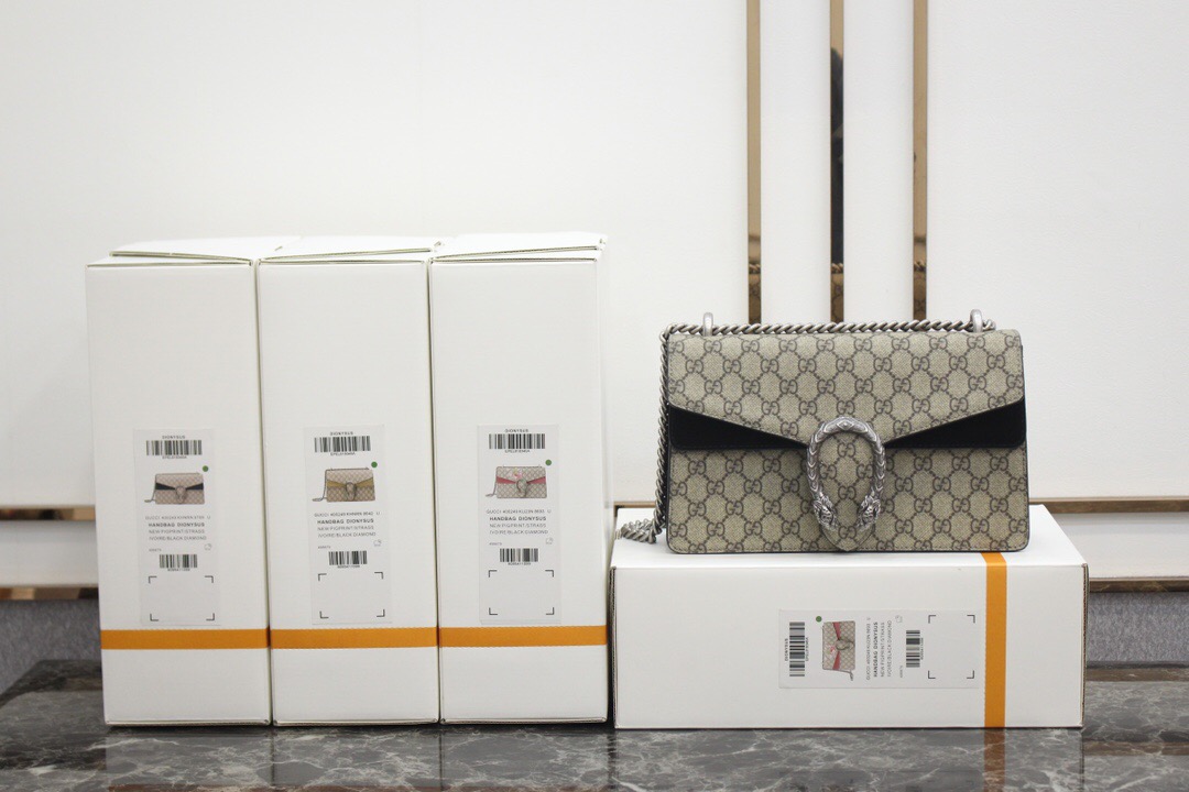 Gucci/古驰 400249 新款Dionysus小号酒神包黑色