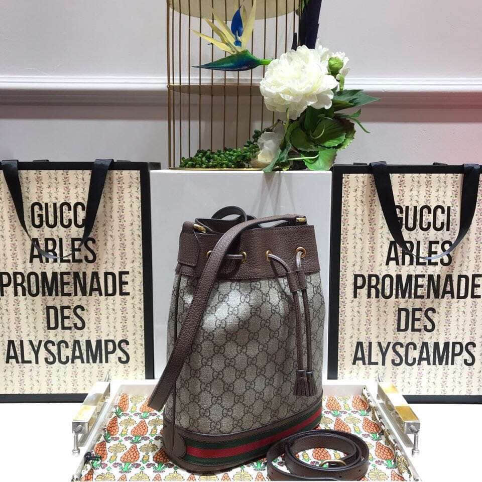 Gucci/古奇 540457 Ophidia系列GG水桶包