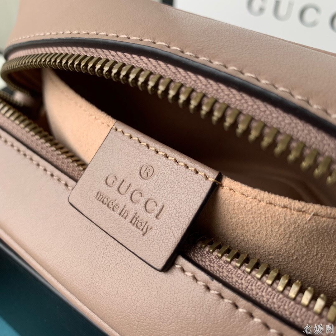 Gucci 448065 双G迷你Marmont绗缝链条古驰斜挎相机包