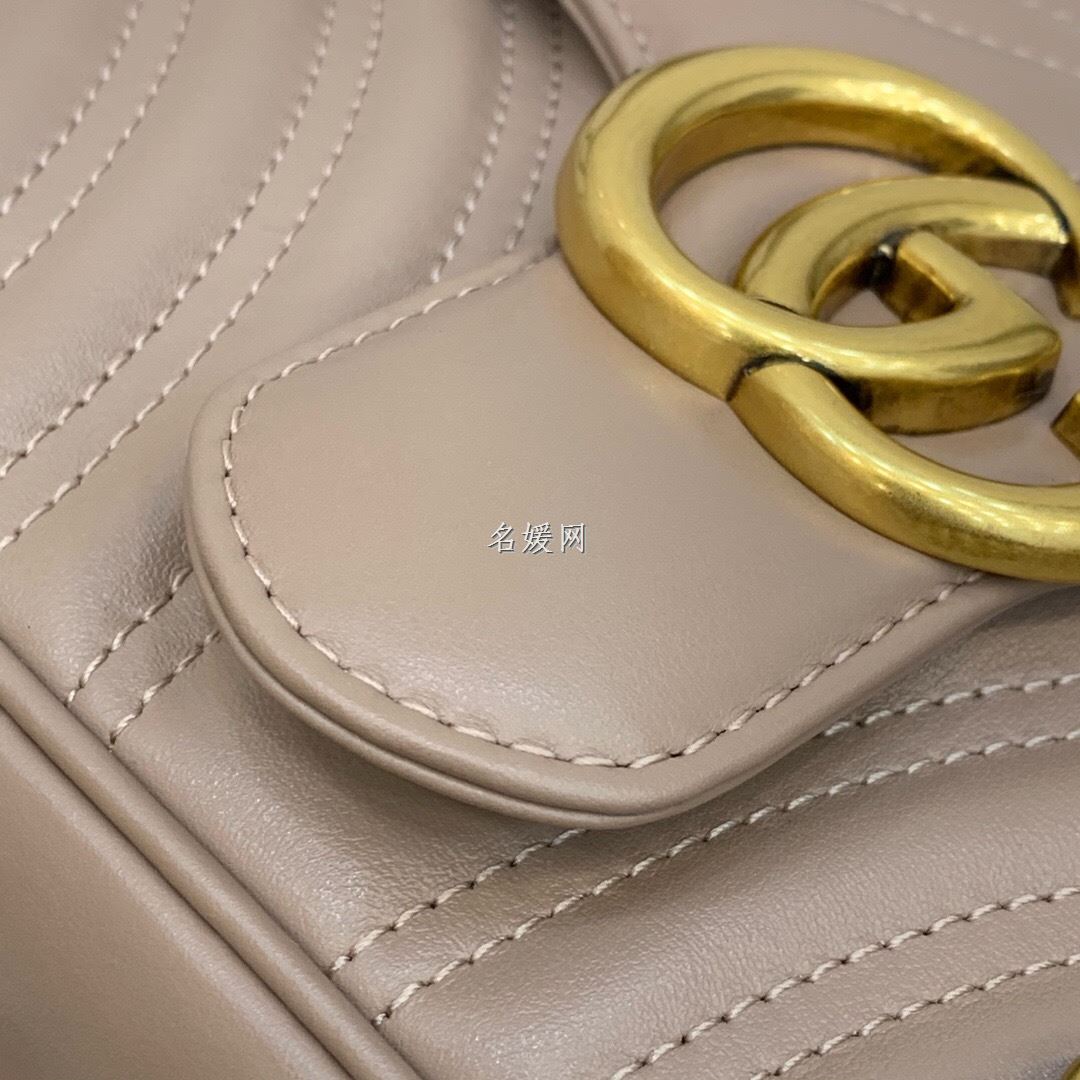 Gucci/古驰 443497 女士GG Marmont中号链条单肩斜挎包