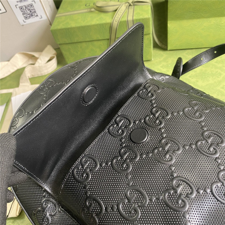 Gucci 658579 GG印花 压纹背包