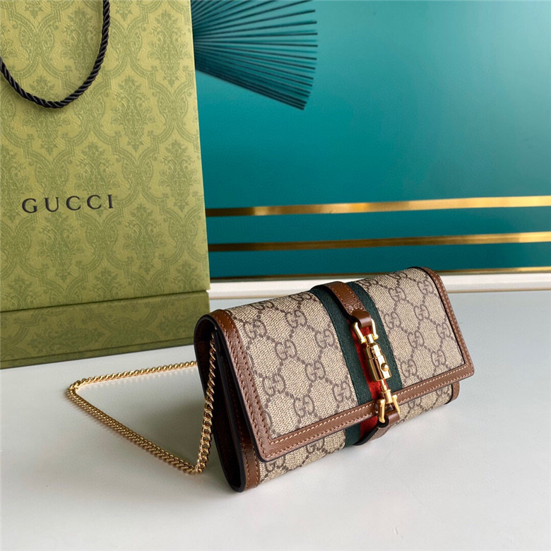 Gucci 652681 Jackie 1961系列链带钱包