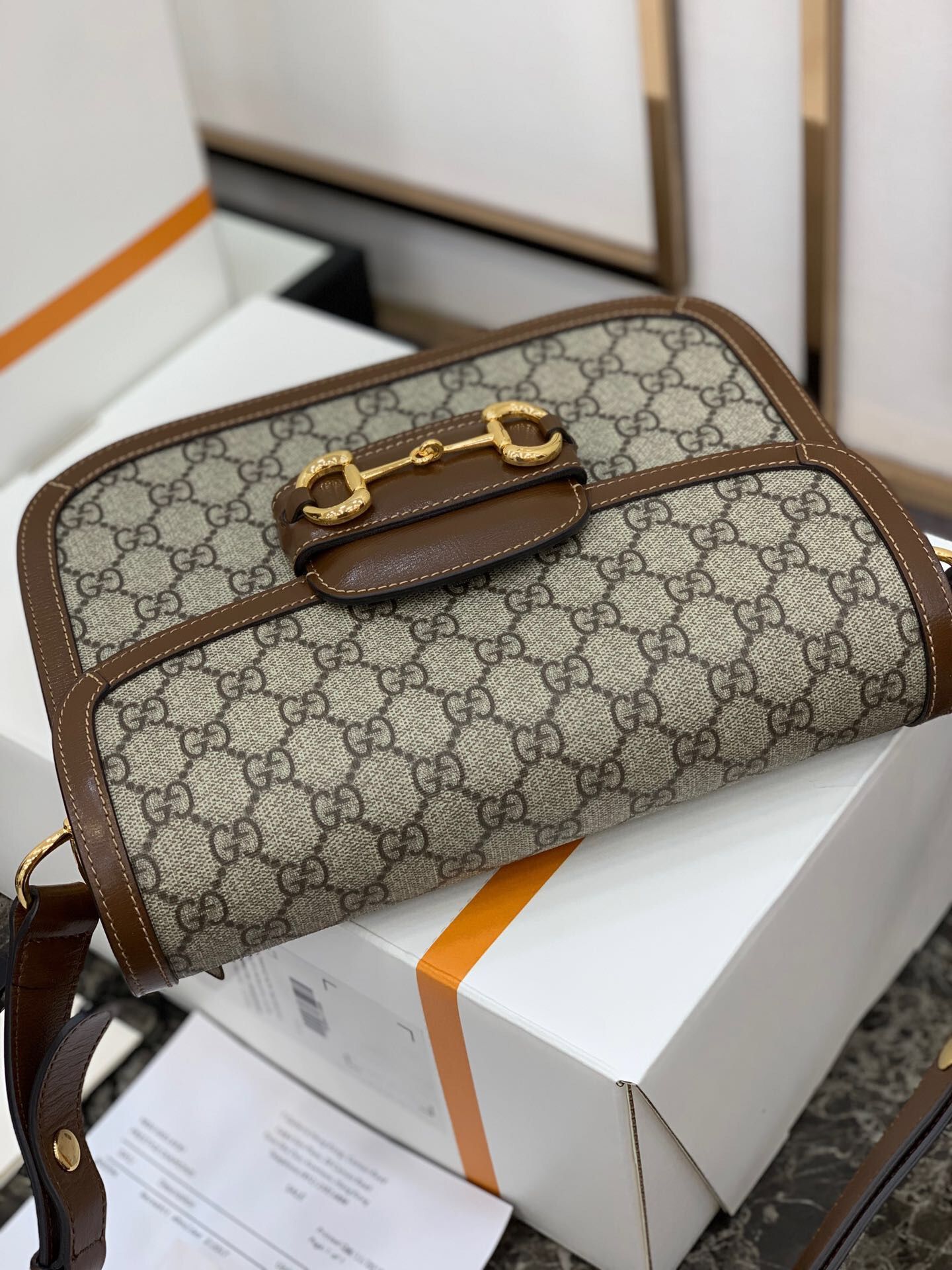 Gucci/古驰 1955马衔扣手袋马鞍包 602204 92TCG 8563