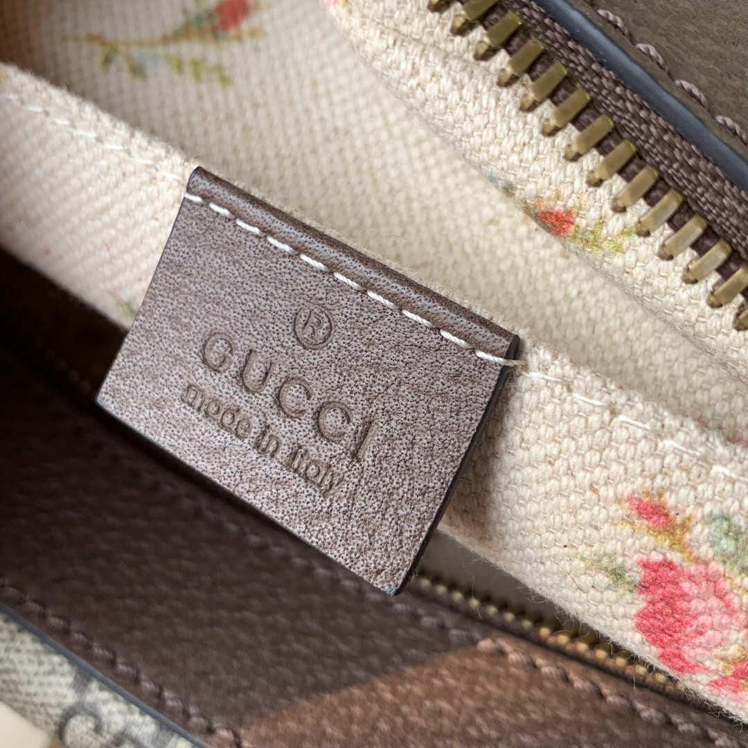 Gucci/古驰 476466 复古风格织带条纹邮差包