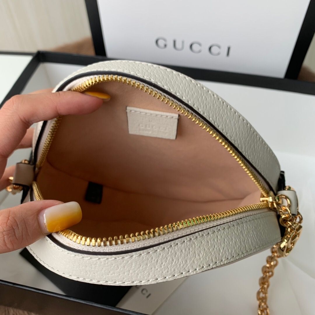 Gucci Ophidia系列 550618 圆形迷你肩背包