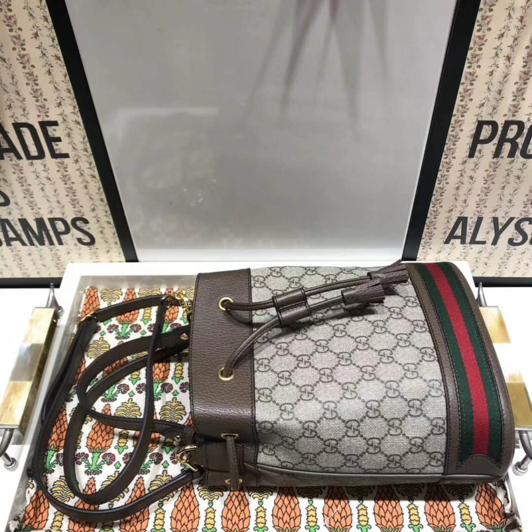 Gucci/古奇 550621 Ophidia系列小号GG水桶包