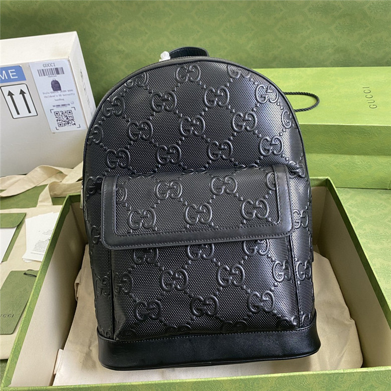 Gucci 658579 GG印花 压纹背包