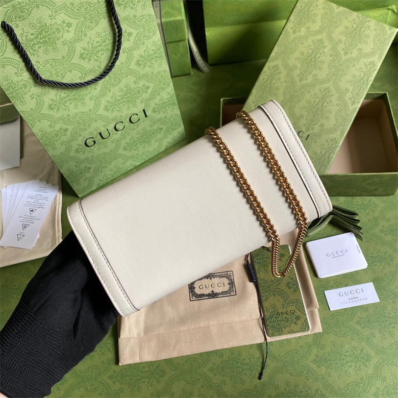 Gucci 658243 Diana竹节链带钱包