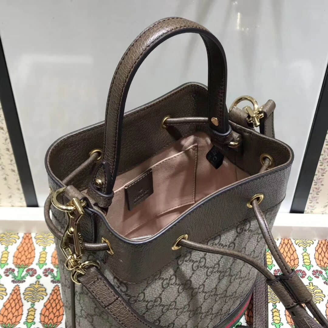 Gucci/古奇 550621 Ophidia系列小号GG水桶包