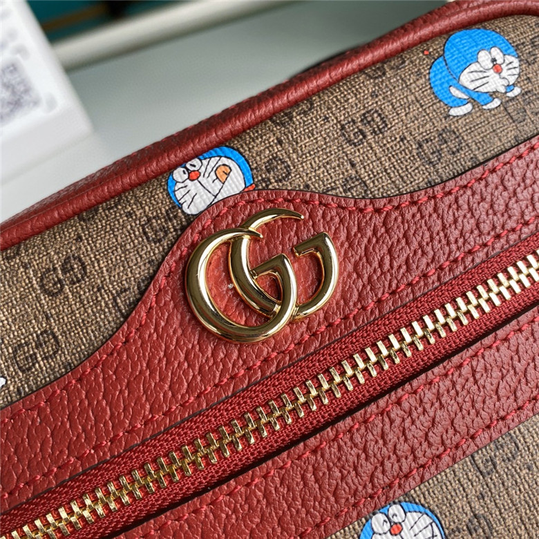 Gucci 647784 2TUBG 8580 Doraemon x Gucci联名系列 迷你手袋