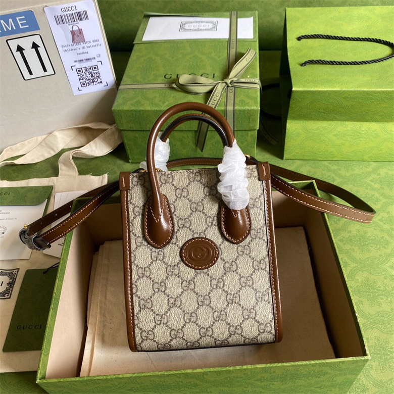 Gucci 671623 92TCG 8563 GG Retro系列迷你托特包