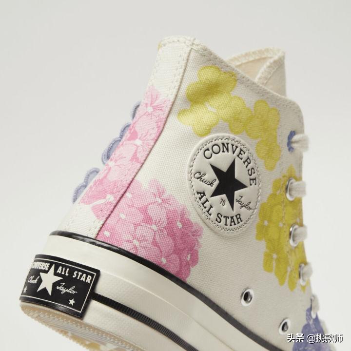 Converse打造绣球花、山茶花Chuck 70帆布鞋