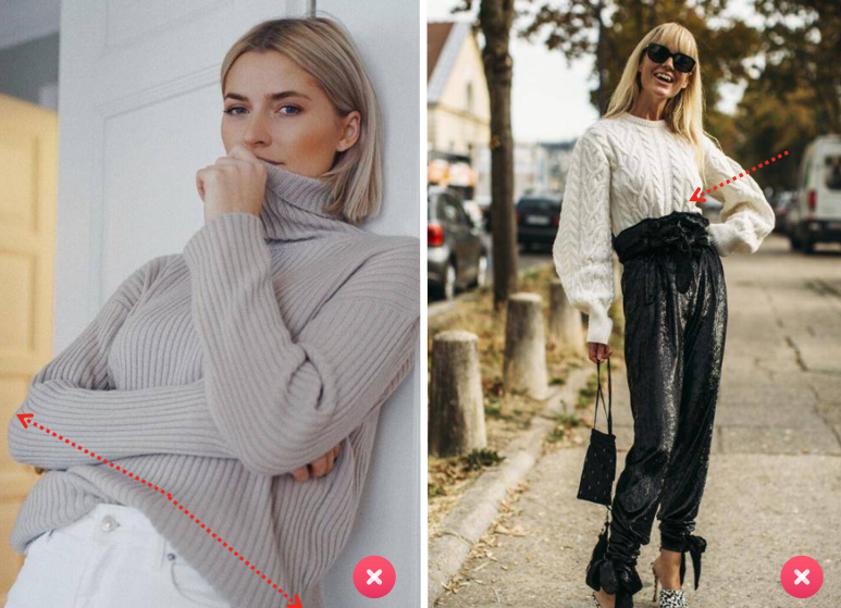 成熟女人，穿毛衣别再“塞衣角”了，学会这3个技巧简约又高级