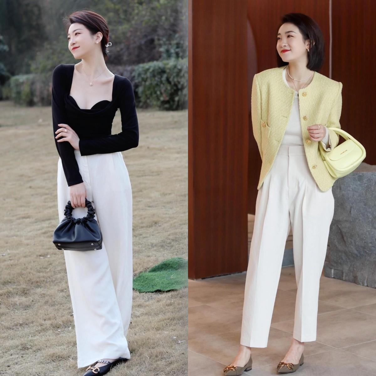 冬去春来，少不了一条“白色裤子”！时髦亮眼，谁见都夸好看