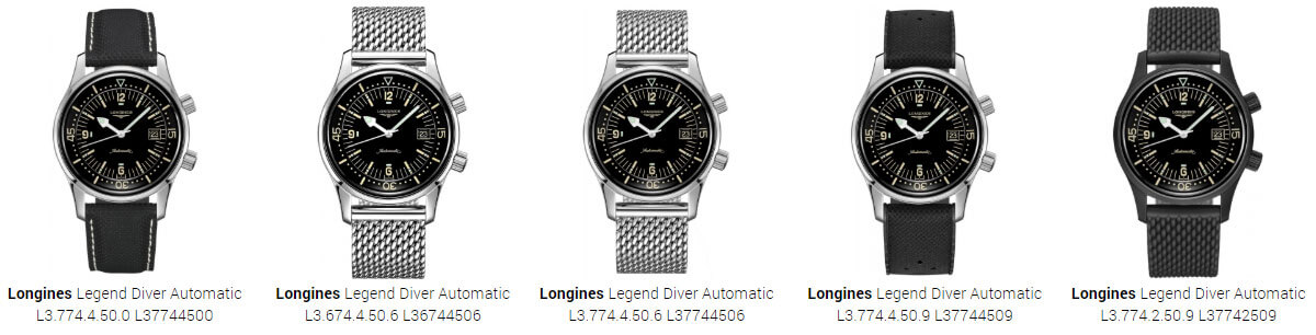 Longines Legend Diver Automatic Models