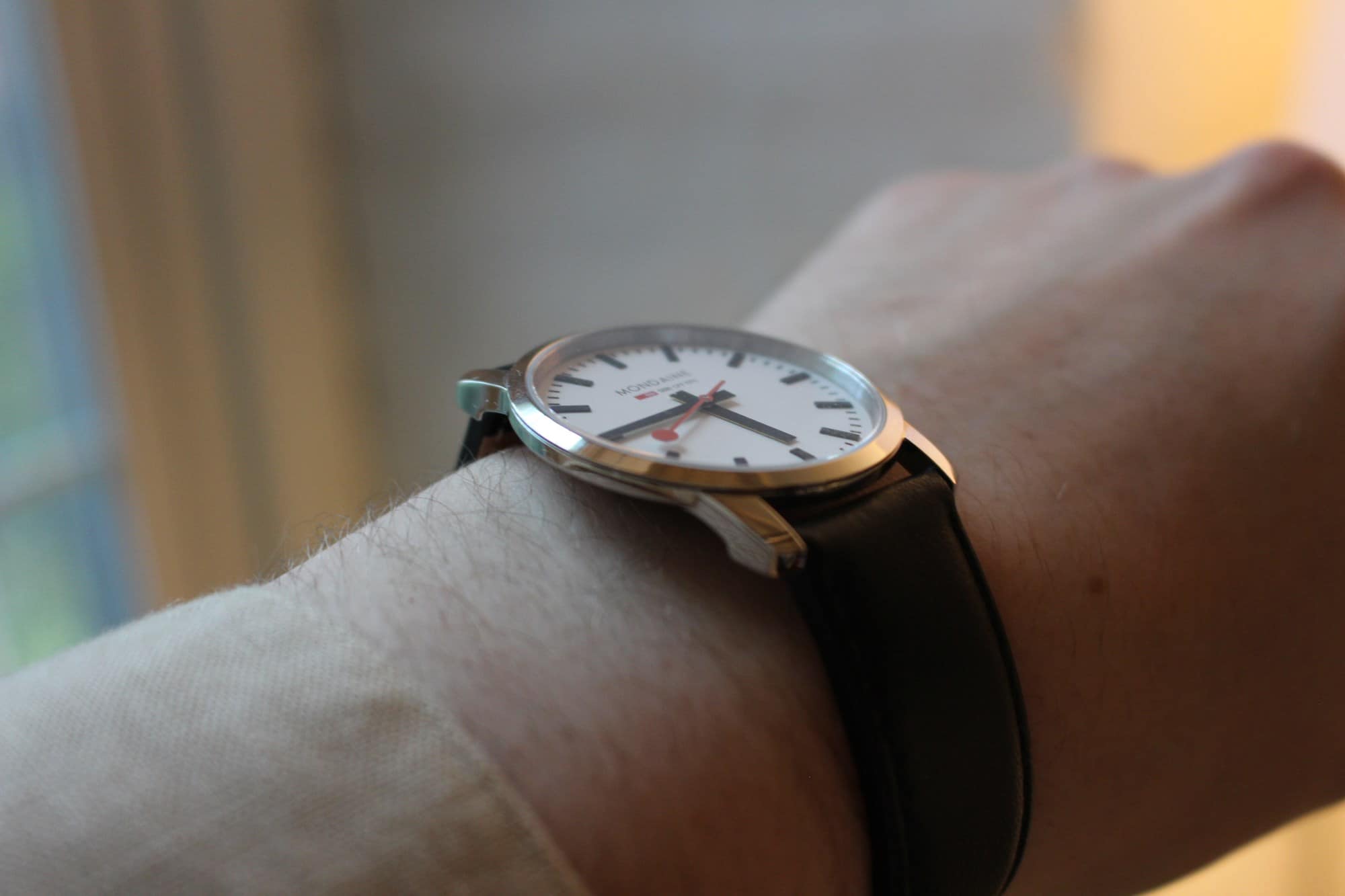 Mondaine Simply Elegant on wrist