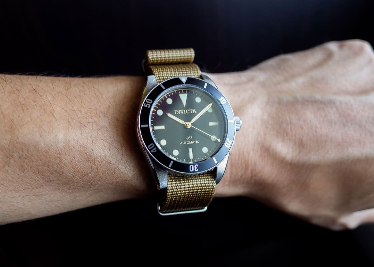 Invicta 1953 Pro Diver on wrist 2