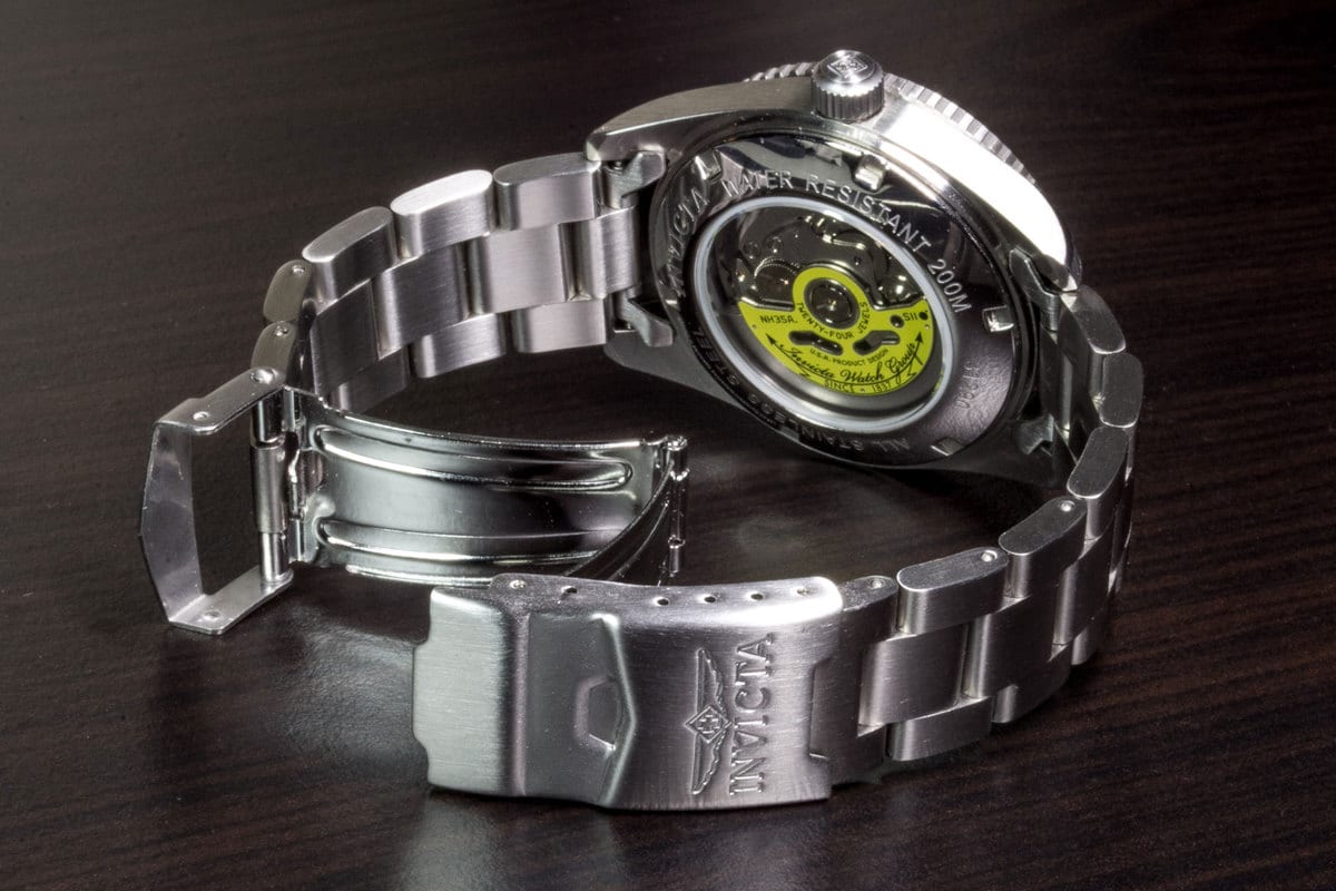 Invicta 1953 Pro Diver caseback and band