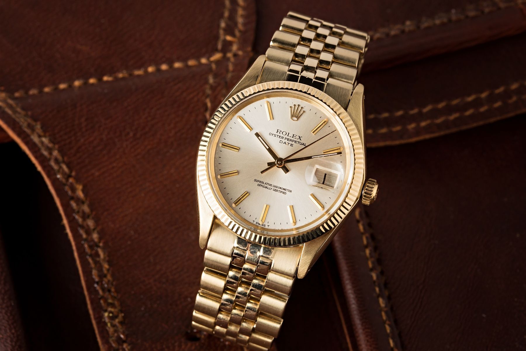 Rolex Date vs Datejust Vintage Yellow Gold Jubilee Bracelet