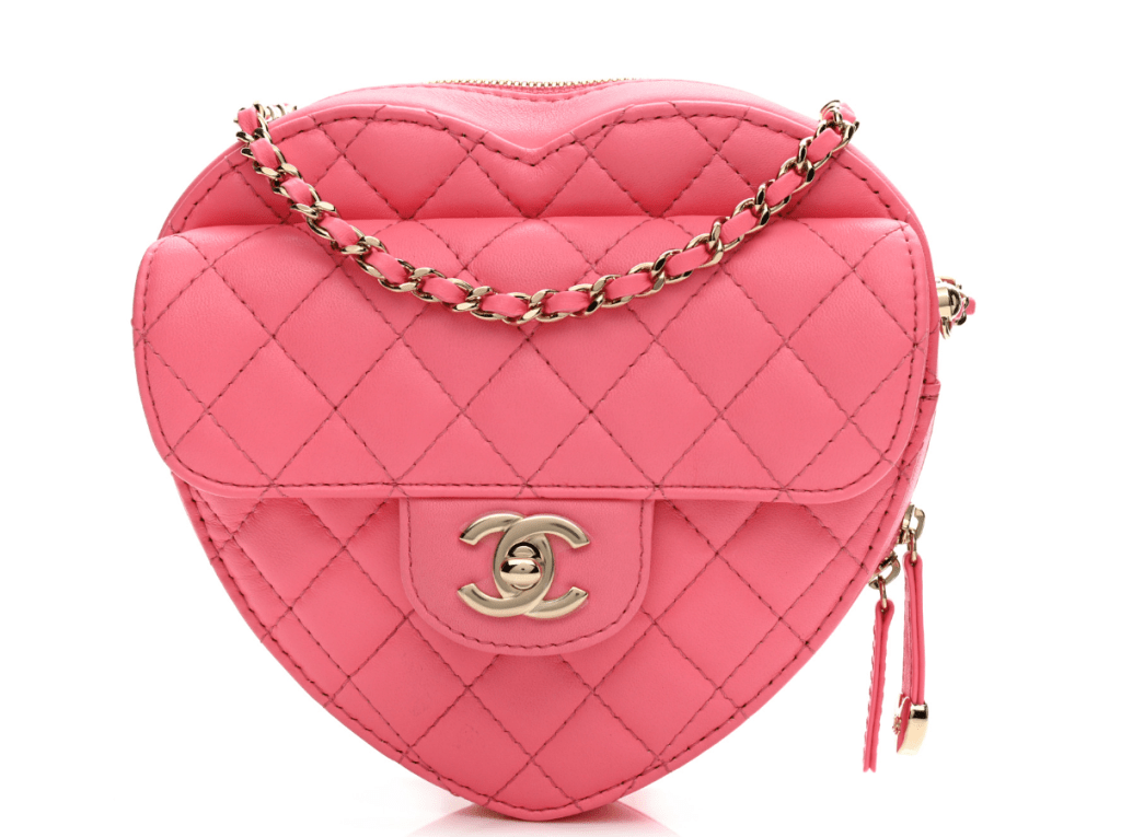 chanel heart bag