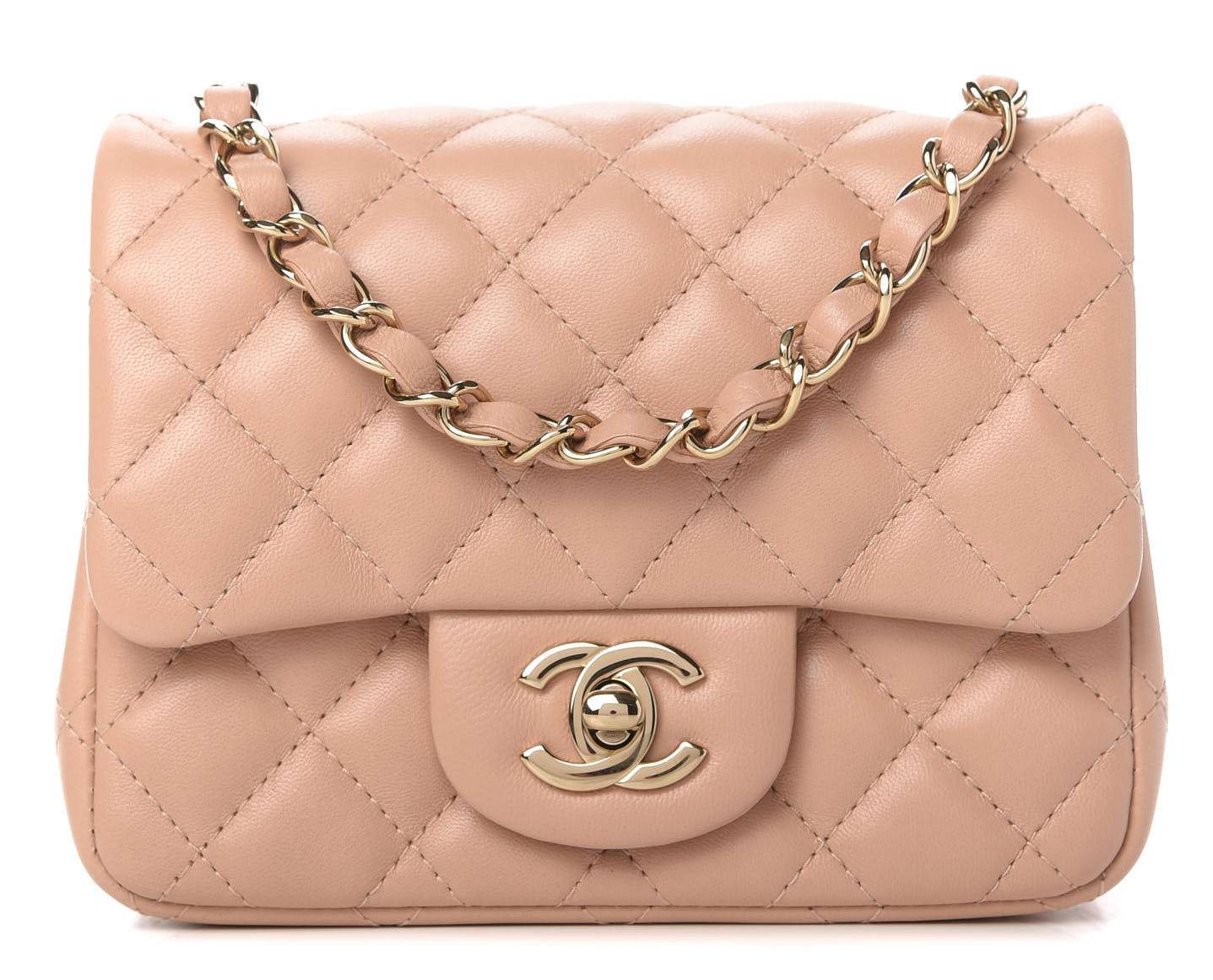 Chanel Square Mini Flap Beige