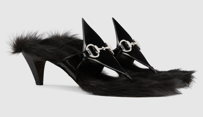 Gucci, heels, high heels, sandals, heeled sandals, black sandals, white sandals, leather sandals, horsebit, horsebit sandals, buckle sandals, T strap sandals, thong shoes, thong sandals, thong heels, fluffy shoes, fluffy heels, fluffy footwear, thong footwear, fall 2023, fall 2023 shoes, shoe trends, footwear trends