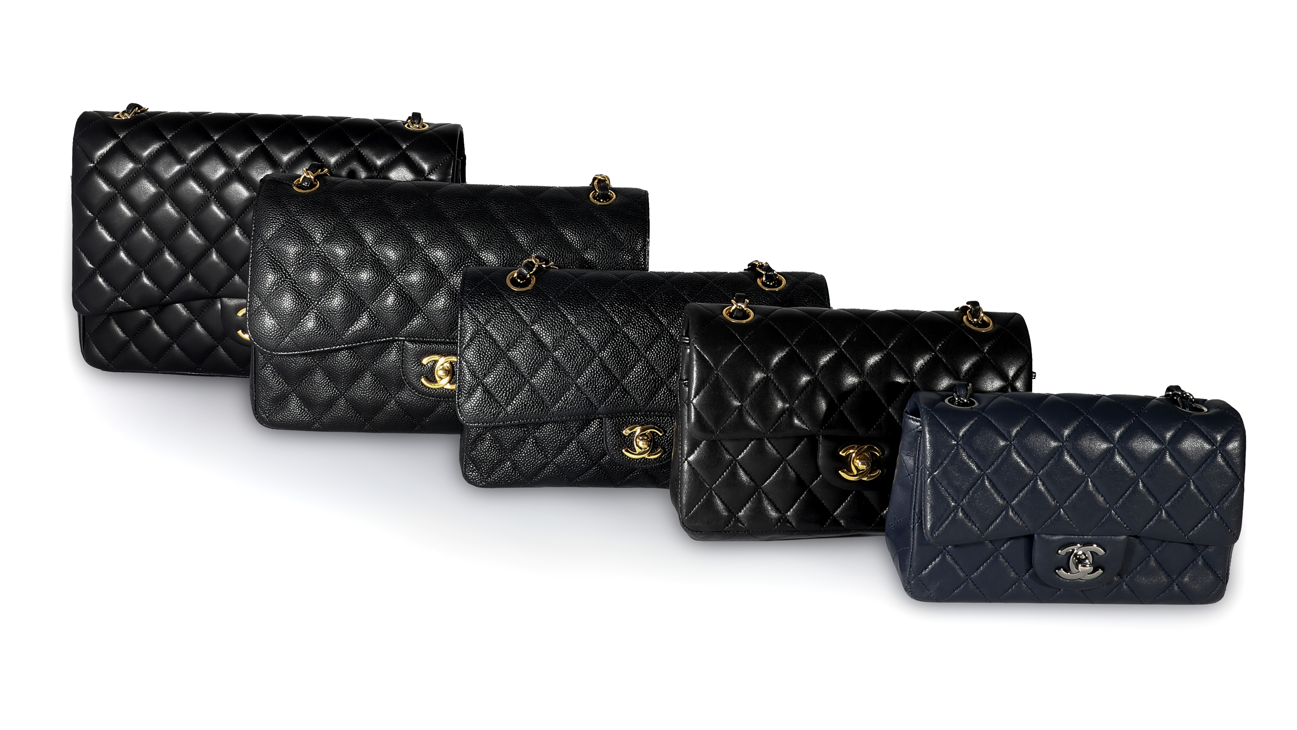 chanel flap bag sizes