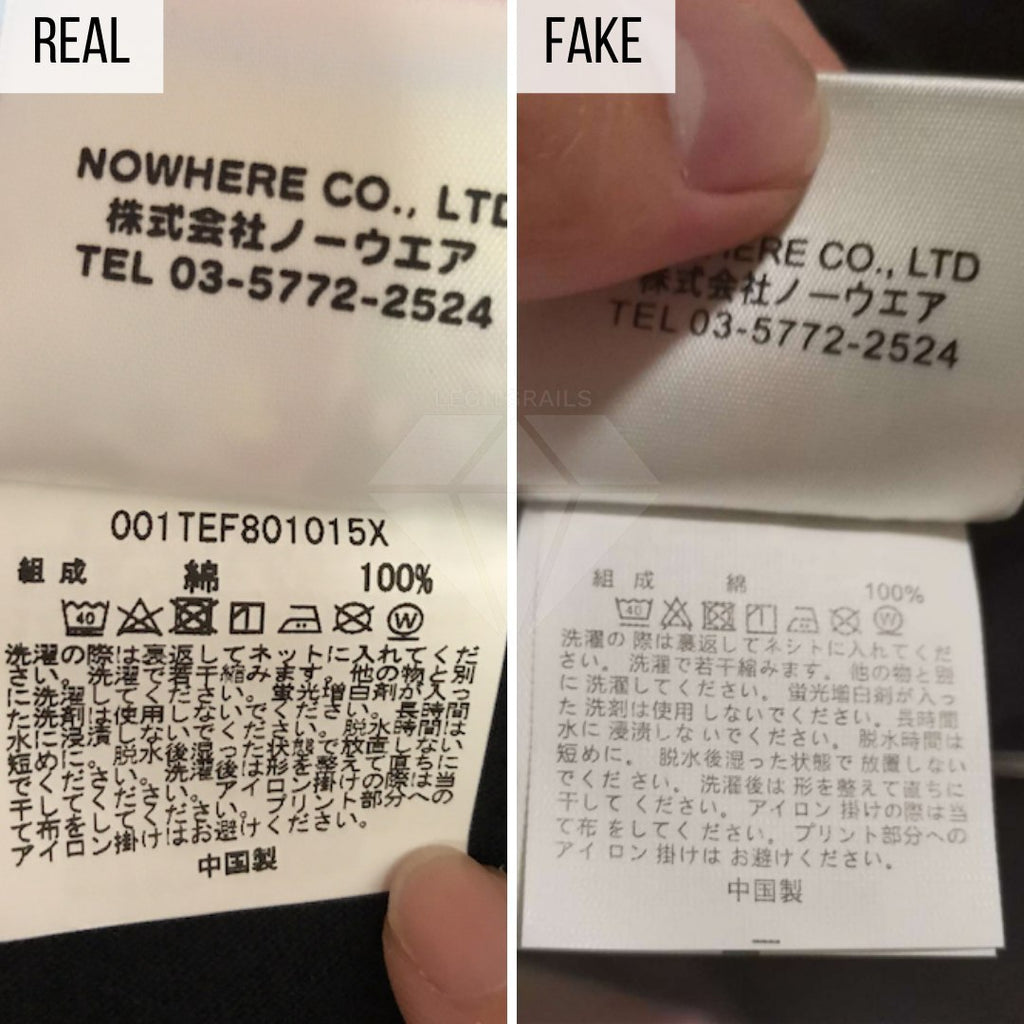 How To Spot a Fake Bape Tee/Bape T-shirt: The Washing Label Method