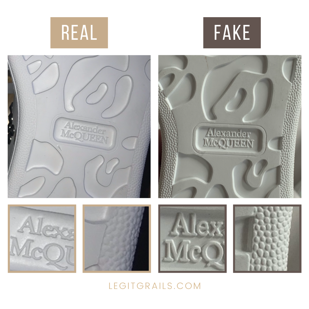 Real VS Fake Alexander McQueen Oversized Sneakers