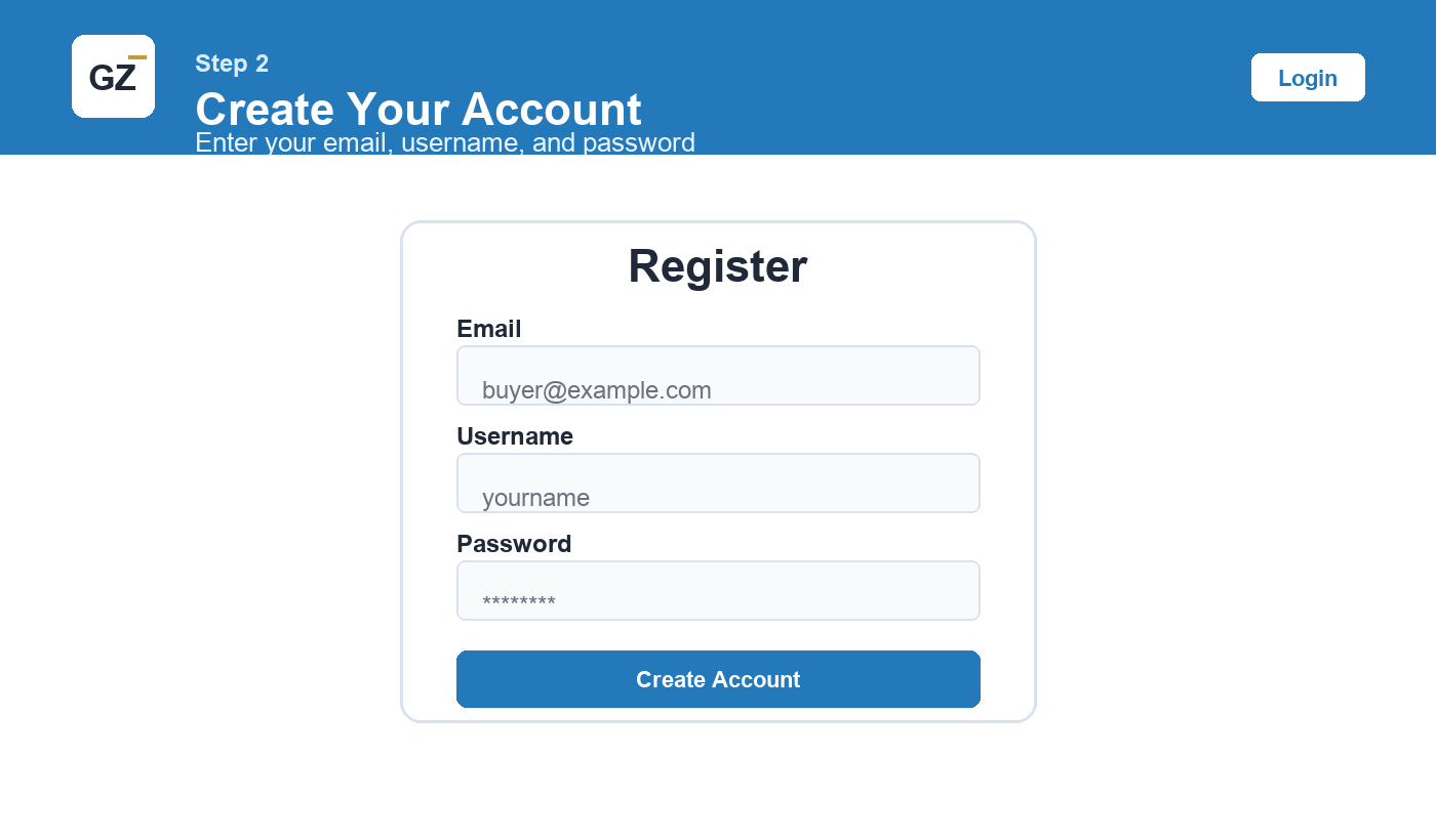 How to Contact Wholesale Vendors on GZWM wholesale vendor Step 2: Register and Log In